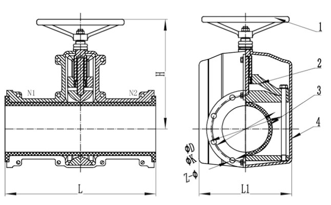 GJ41X-10管夾閥